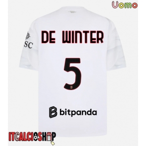 AC Milan Koni De Winter #5 Seconda Maglia 2026-27 Manica Corta